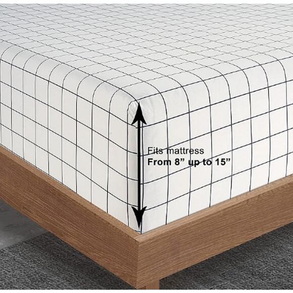 Twin XL Fitted Sheet and Pillowcase, Organic Cotton 2-Piece Set- No Flat Sheet - Picture 2 of 3